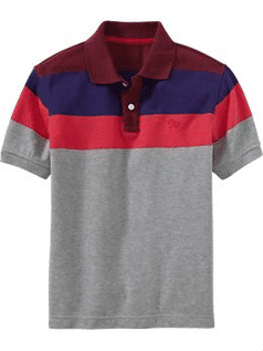 stripe polo shirts